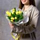Букет из 11 желтых тюльпанов