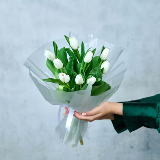 Букет из 9 тюльпанов