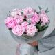 Букет из 15 розовых пионов