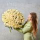 Букет из 101 белой розы